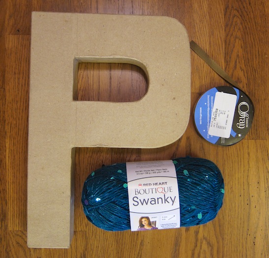 cardboard_letter_P_wreath1