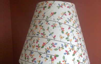 covered lampshade