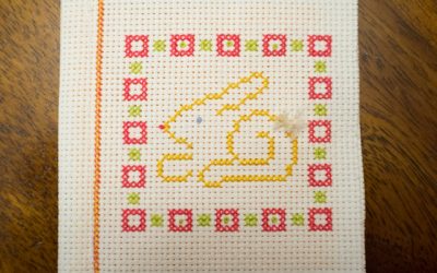 cross stitch bunny