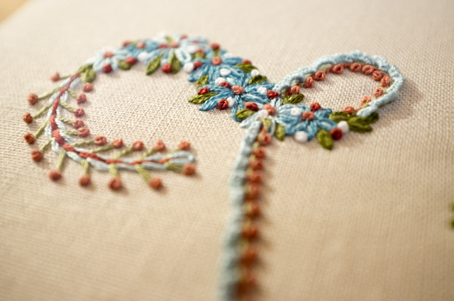 Hand Embroidered Letter W (Mary Corbet)