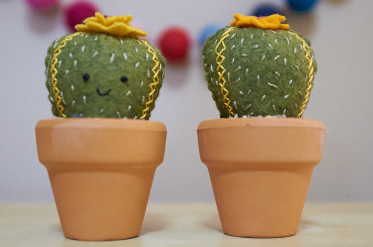 mini felt cacti