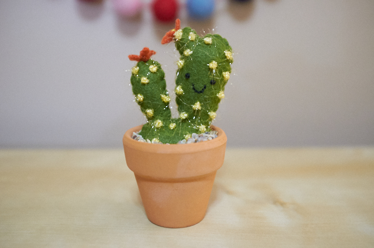 mini felt cactus