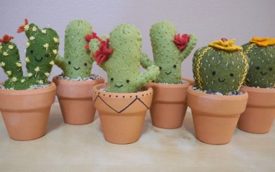 mini felt cacti