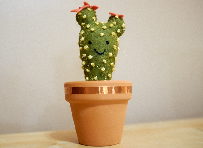 more mini felt cacti