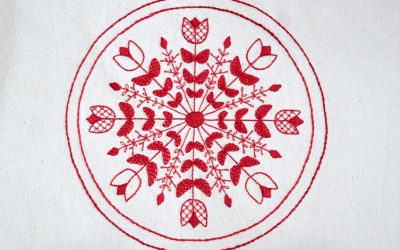 Stitch Floral Snowflake Mandala