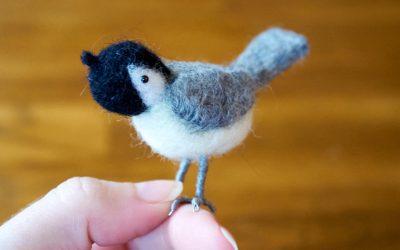 Another Felted Chickadee